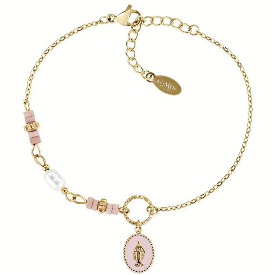 Pulsera Amen Mujer Acciaio donna in Acero Agata ACBR818396G - ACBR818396G